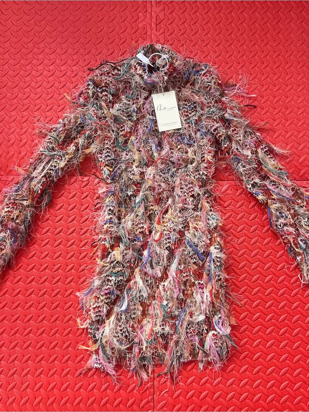 Long Sleeve Fringe Mini Dress from Mew Mews - Picture 2 of 4